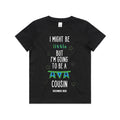 Kid's/ Baby T-Shirt/ Romper "I Might Be Little But I'm Going To Be a Big Cousin (Insert Year)"
