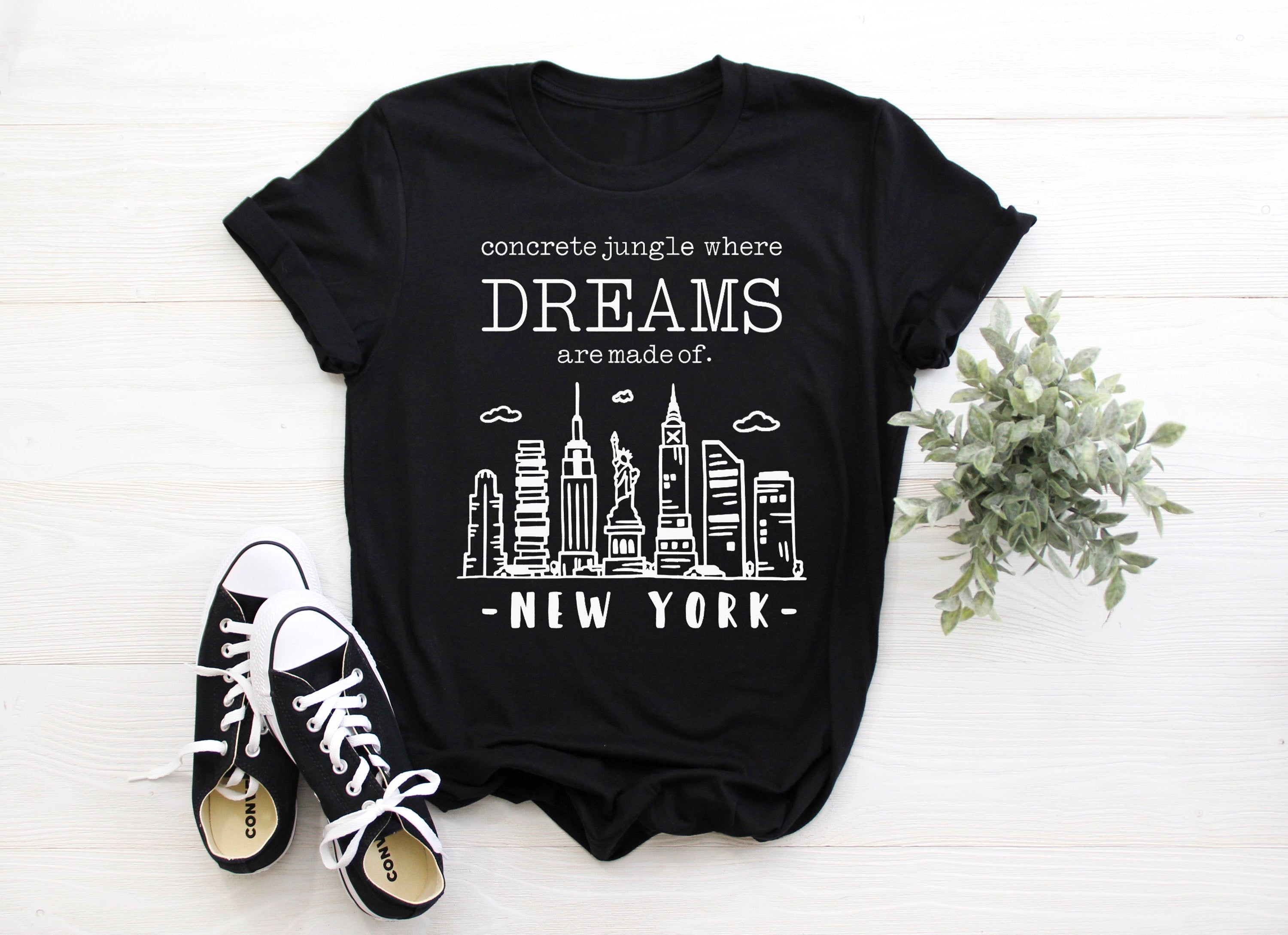 New York Concrete Jungle Where Dreams Are Made Of Adult/ Kid's/ Baby T-Shirt/ Romper
