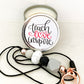 Hand Poured 100% Natural Soy Candle Teach Love Inspire 4oz Travel Tin Candle Gift/ Teacher Gift/ Christmas Gift