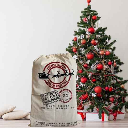 Express Delivery Personalised Santa Sack