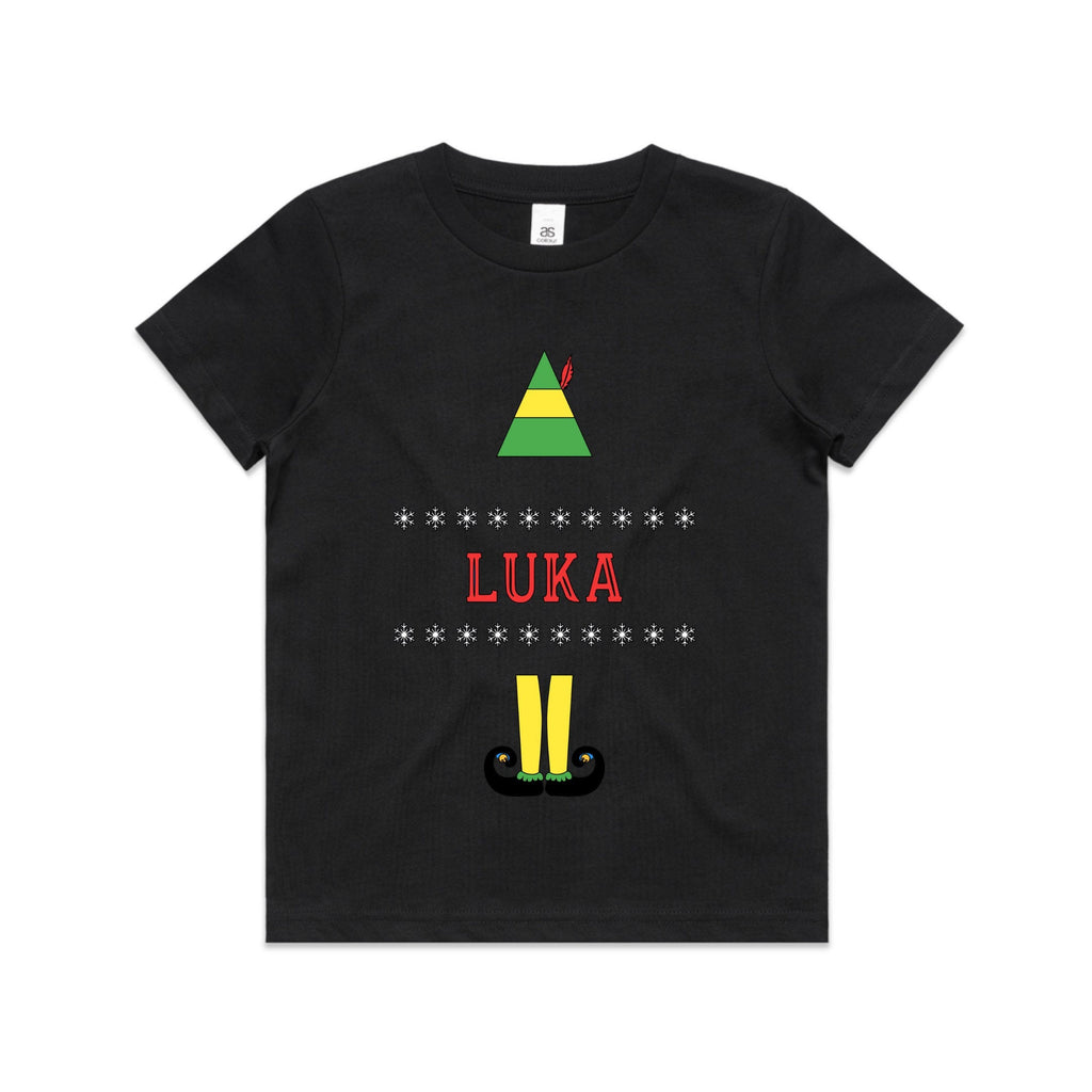 Elf inspired personalised Christmas T-shirt Baby/ Kids/ Adults Romper/ T-shirt
