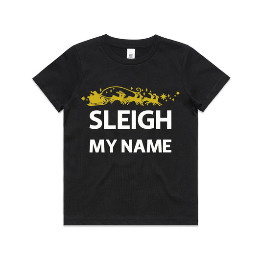 Sleigh My Name Christmas T-shirt Baby/ Kids/ Adults Romper/ T-shirt