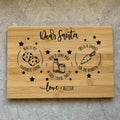 Santa Cookie, Milk and Carrot Boards Christmas Eve Dear Santa, Love (Insert Name)