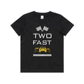 Kid's  "Two Fast" 2nd Birthday T-Shirt Race Car T-Shirt