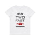 Kid's  "Two Fast" 2nd Birthday T-Shirt Race Car T-Shirt