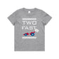 Kid's  "Two Fast" 2nd Birthday T-Shirt Race Car T-Shirt