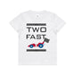 Kid's  "Two Fast" 2nd Birthday T-Shirt Race Car T-Shirt