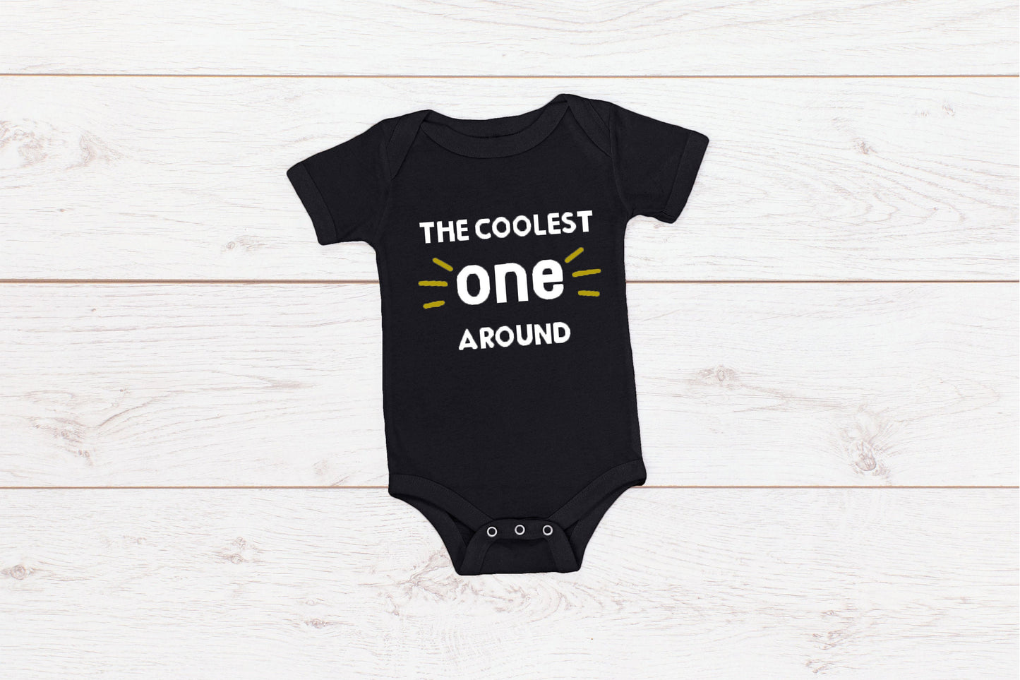 Baby First Birthday Romper/ T-Shirt "The Coolest One Around"