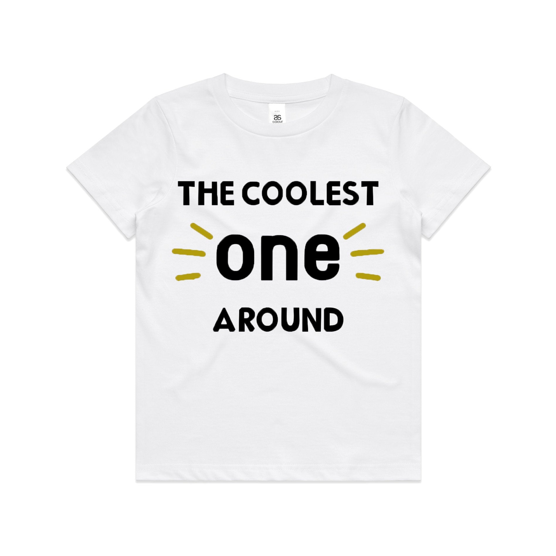 Baby First Birthday Romper/ T-Shirt "The Coolest One Around"
