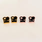 Aussie Toast Mirror Finish Acrylic Stud Earrings