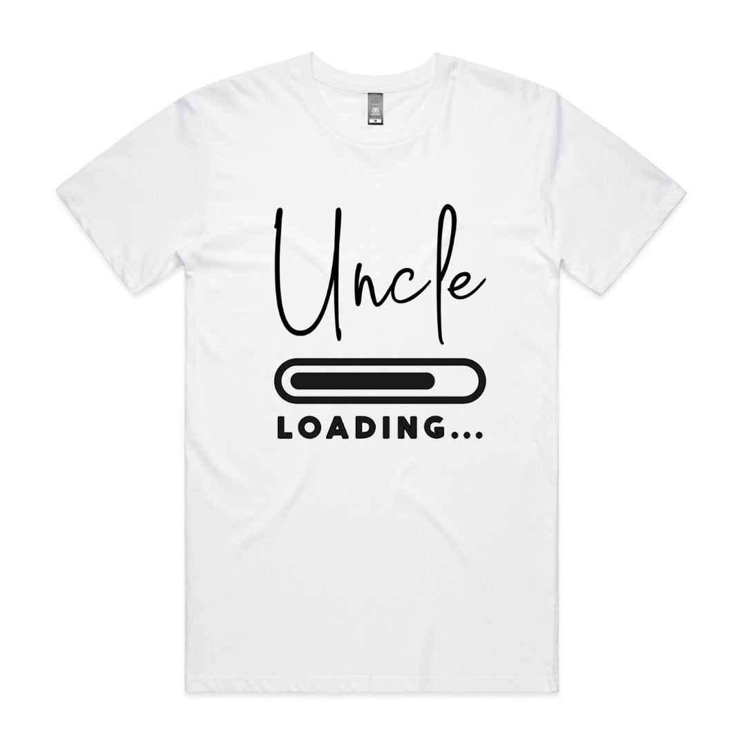 Pregnancy Announcement T-Shirt "Insert Person" Loading Uncle | Aunty | Grandma | Grandpa etc