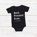Christmas Baby Announcement "Best. Present. Ever. Coming Dec (Insert Year)"