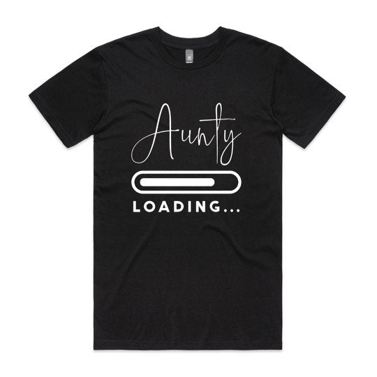 Pregnancy Announcement T-Shirt "Insert Person" Loading Uncle | Aunty | Grandma | Grandpa etc