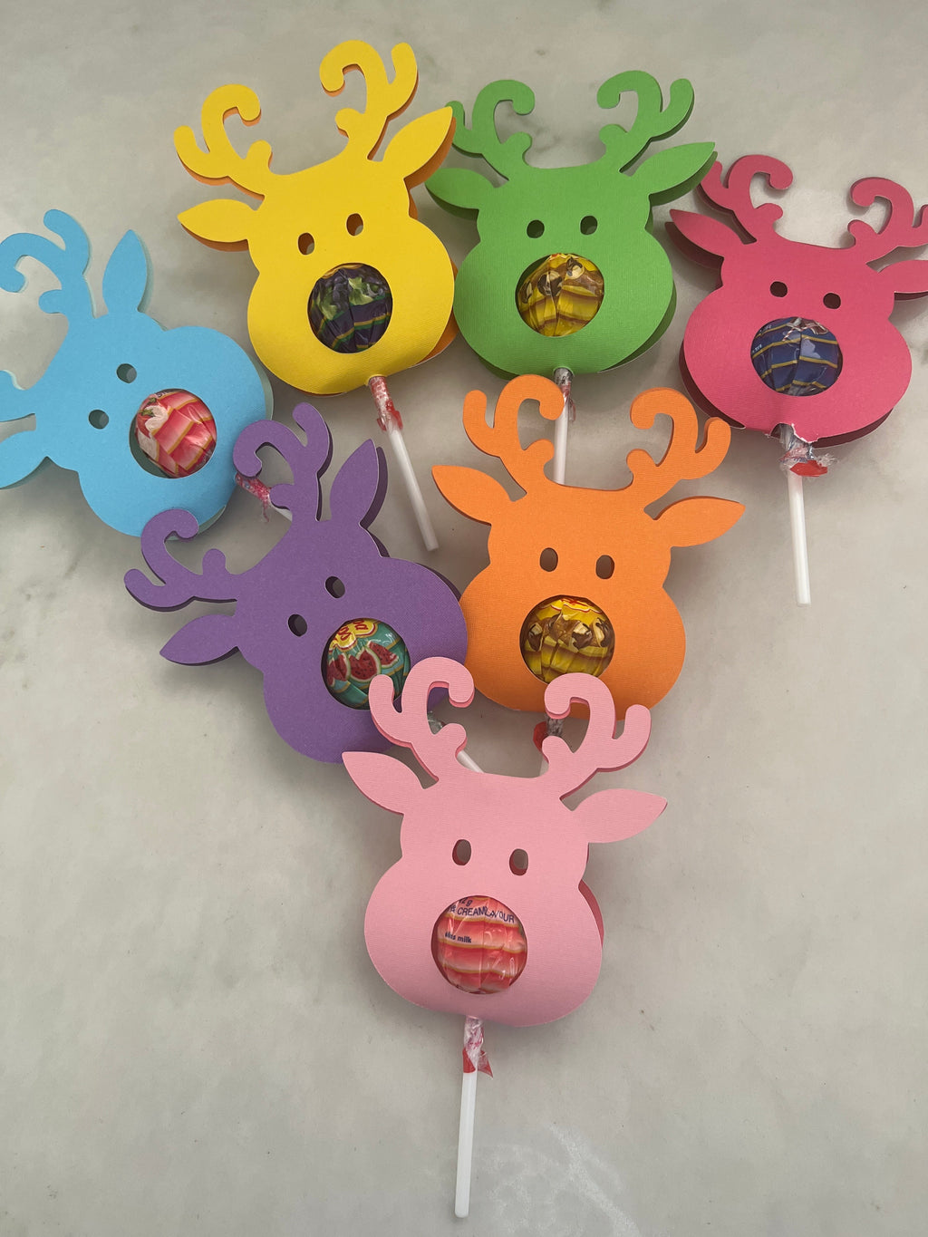 Reindeer Chupa Chup Holder | Class Gifts | End of Year Gifts | WITHOUT CHUPA CHUP