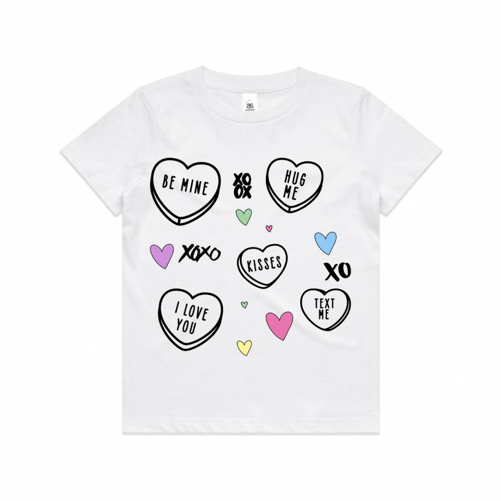 Valentine’s Day Candy Hearts Adult | Toddler | Baby T-Shirt/ Romper