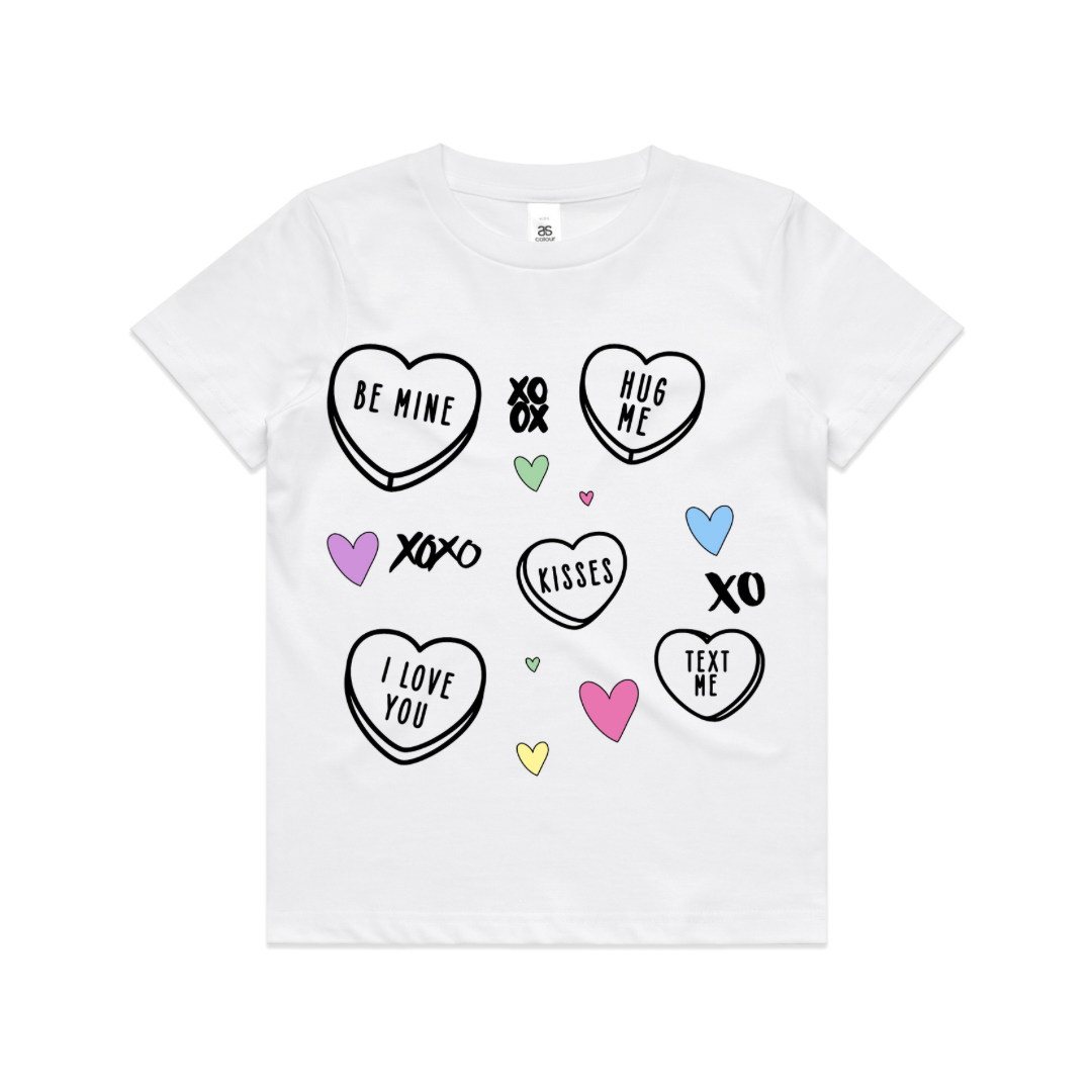Valentine’s Day Candy Hearts Adult | Toddler | Baby T-Shirt/ Romper