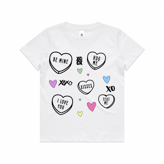 Valentine’s Day Candy Hearts Adult | Toddler | Baby T-Shirt/ Romper