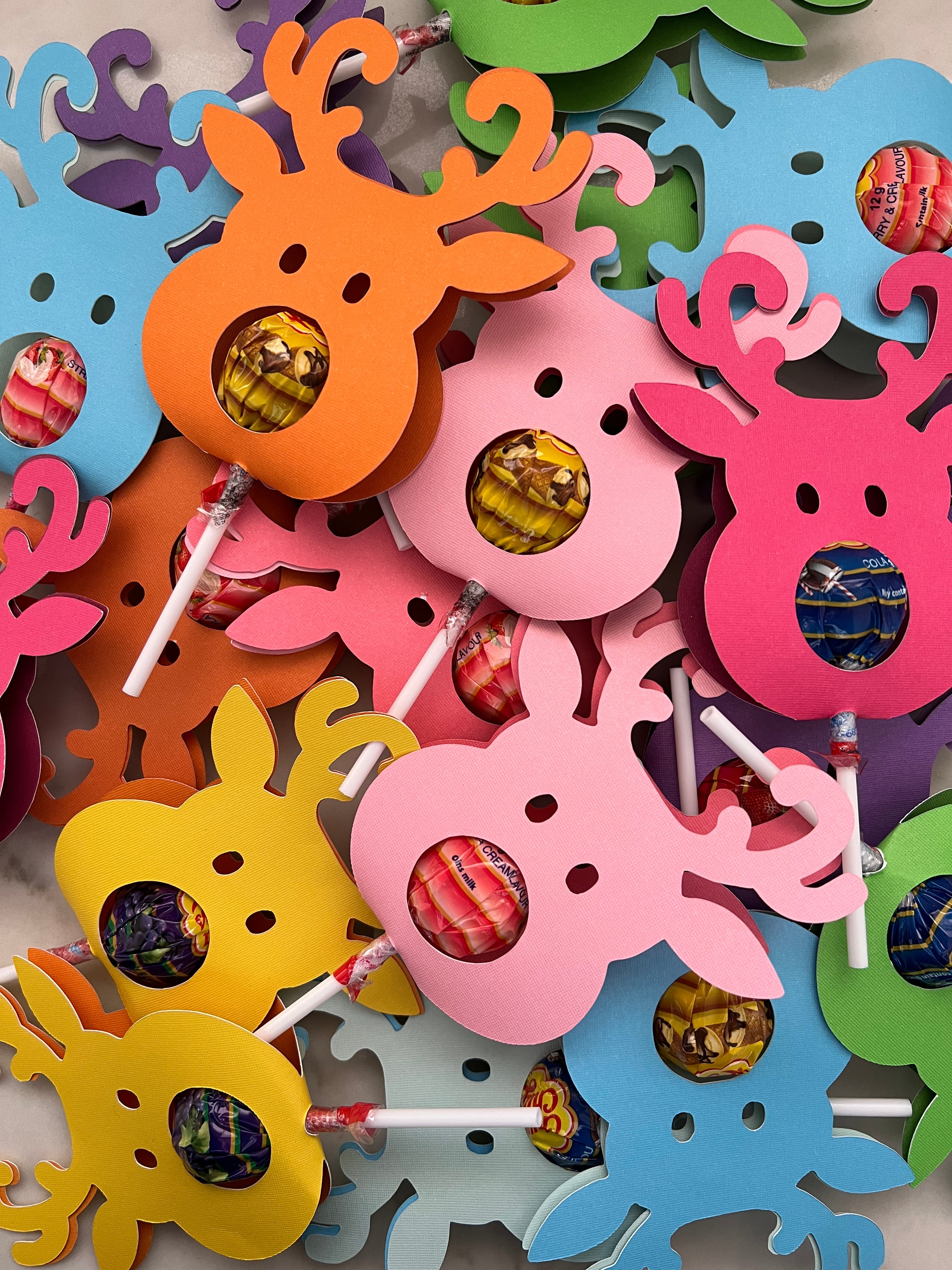 Reindeer Chupa Chup Holder | Class Gifts | End of Year Gifts | WITHOUT CHUPA CHUP