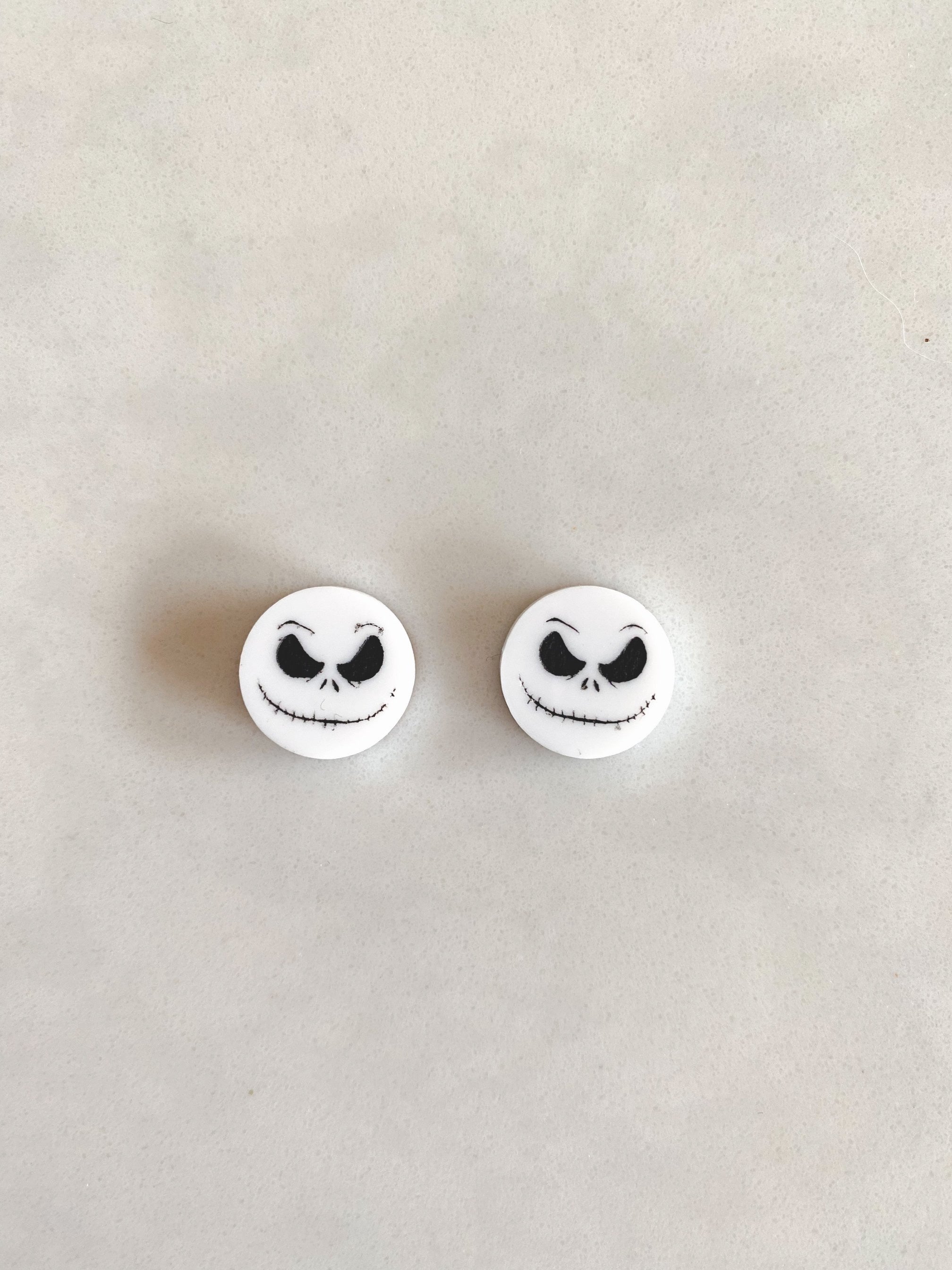 Jack Skellington Acrylic Stud Earrings